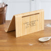 Personalised Bamboo Tablet or Book Stand