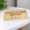 Personalised Bamboo Table Calendar