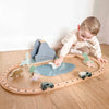 Personalised Wooden Dinosaur World Car Train Set
