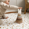 Personalised Wooden Pink Bunny Stacking Toy
