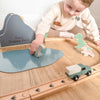 Personalised Wooden Dinosaur World Car Train Set