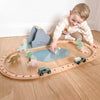 Personalised Wooden Dinosaur World Car Train Set