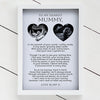 Personalised UV Printed Baby Scan A4 Glass Frame