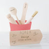 Personalised Christmas Kids Wooden Baking Set