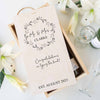 Personalised Congratulations Wedding Day Two Bottle Sliding Wooden Wine Box