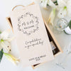 Personalised Congratulations Wedding Day Two Bottle Sliding Wooden Wine Box