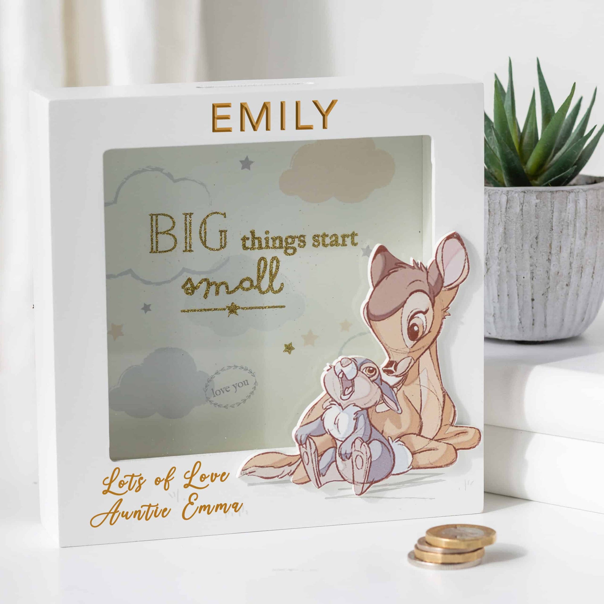 Personalised Disney Bambi Money Box