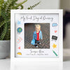 Personalised Glass Photo First Day At Nursery Frame