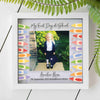 Personalised Glass Printed First Day At School Frame