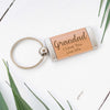 Personalised Round or Rectangle Wooden Keyring