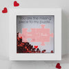 Personalised Couples Puzzle Box Frame