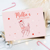 Personalised Pink Deer Christmas Eve Box