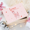 Personalised Pink Deer Christmas Eve Box