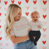 Personalised Matching Adult / Child Bestie Tops - Scripted Font