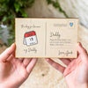 Personalised World's Best Daddy Wooden Postcard