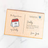 Personalised World's Best Daddy Wooden Postcard