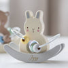 Personalised Wooden Bunny Wire and Bead Toy