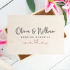 Personalised Wooden Wedding Memories Storage Box