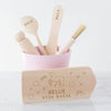 Personalised Unicorn Kids Wooden Baking Set