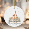 Personalised Castle Christmas Ceramic Bauble