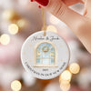 Personalised New Home Christmas Window Ceramic Bauble