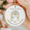 Personalised New Home Christmas Window Ceramic Bauble