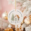 Personalised New Home Christmas Ceramic Bauble