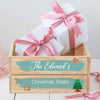 Personalised Christmas Family Wooden Pine Crate - Brush