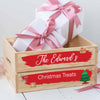Personalised Christmas Family Wooden Pine Crate - Brush