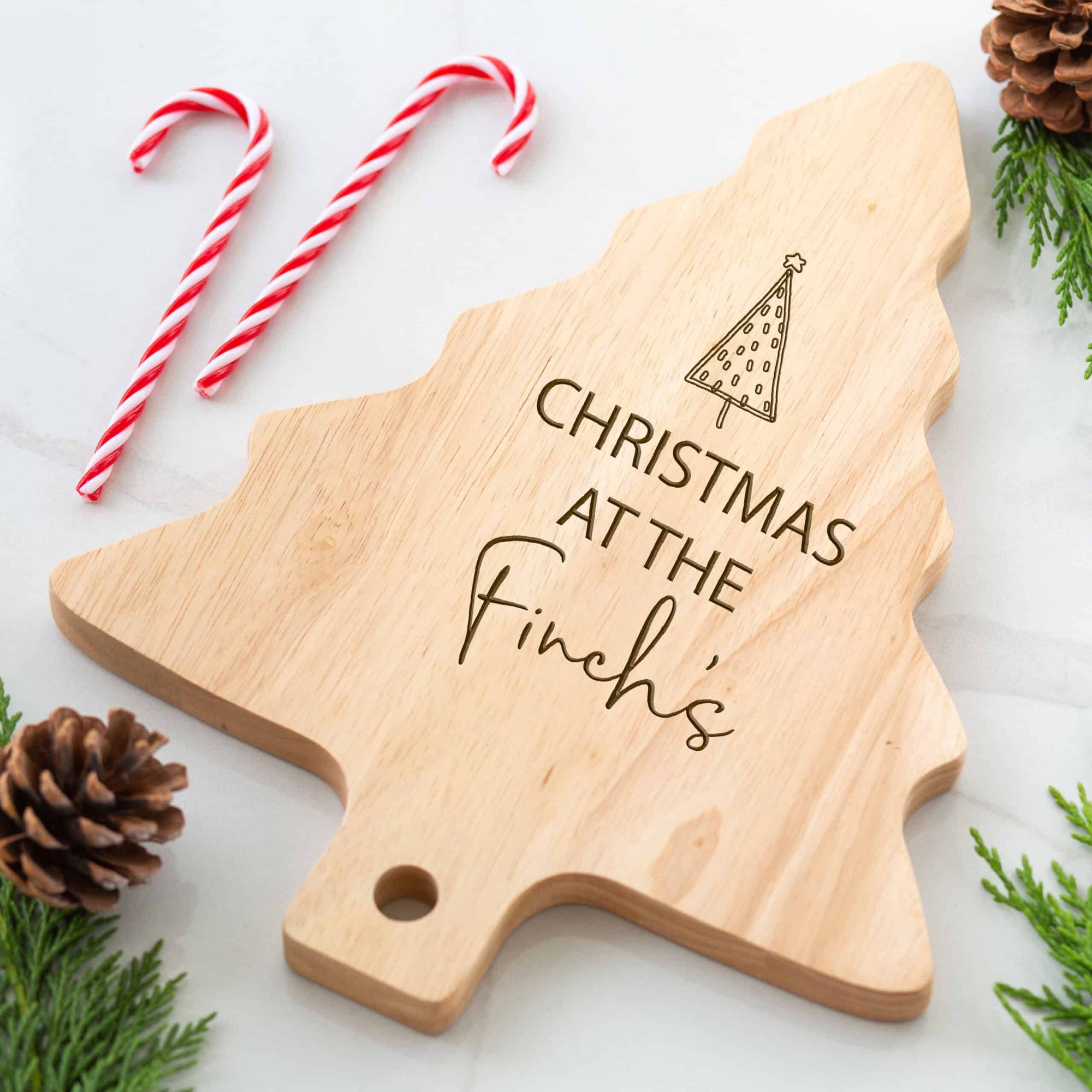 Personalised Christmas Tree Chopping Board