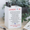 Personalised Daddy And Me Poem Pencil Pot