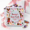 Personalised Metal Square Christmas Chocolate Sweet Biscuit Tin