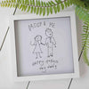 Personalised Childrens Drawing Glass Printed Frame