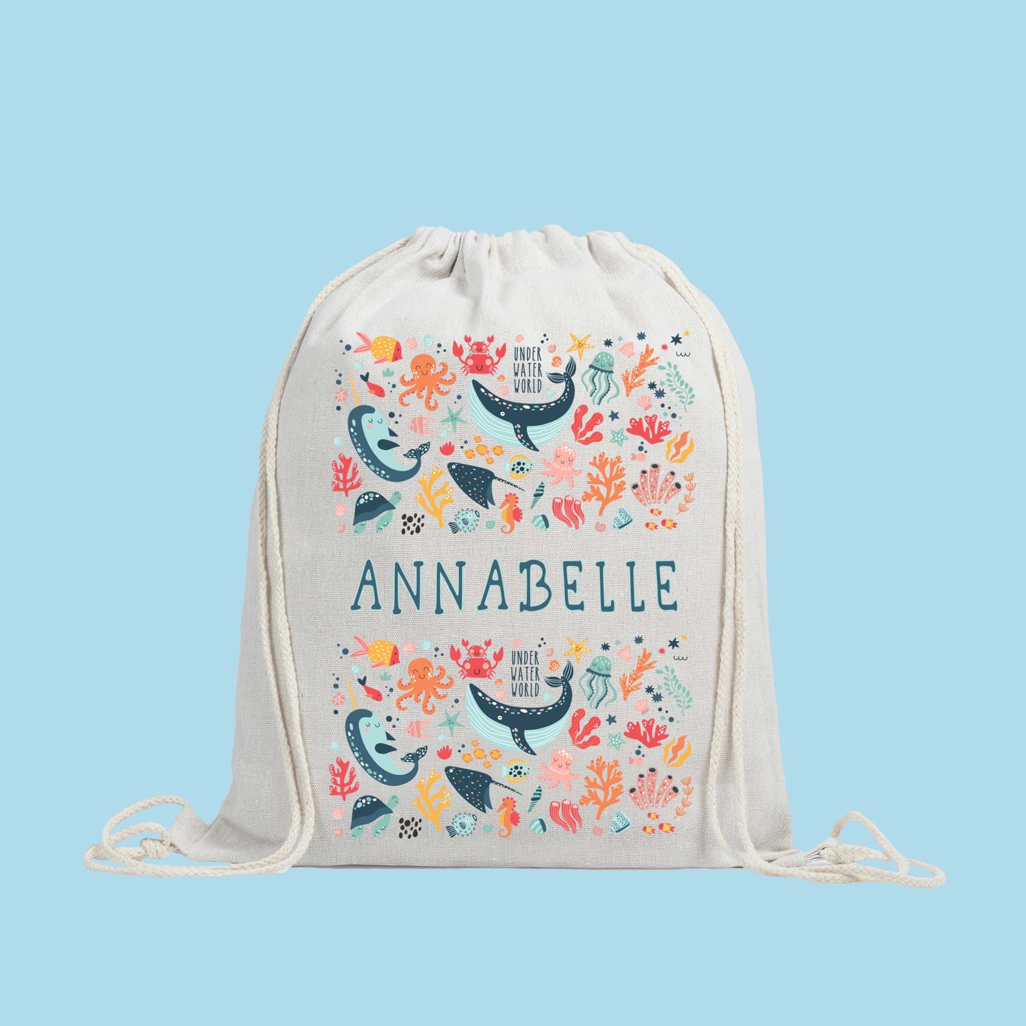 Personalised Mermaid Back to School Bag