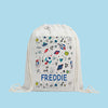 Personalised Space Theme School/Nursery Bag