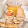 Personalised Wooden Husband & Wife Egg Cups