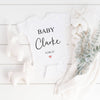 Personalised New Baby Announcement T-Shirt / Babygrow