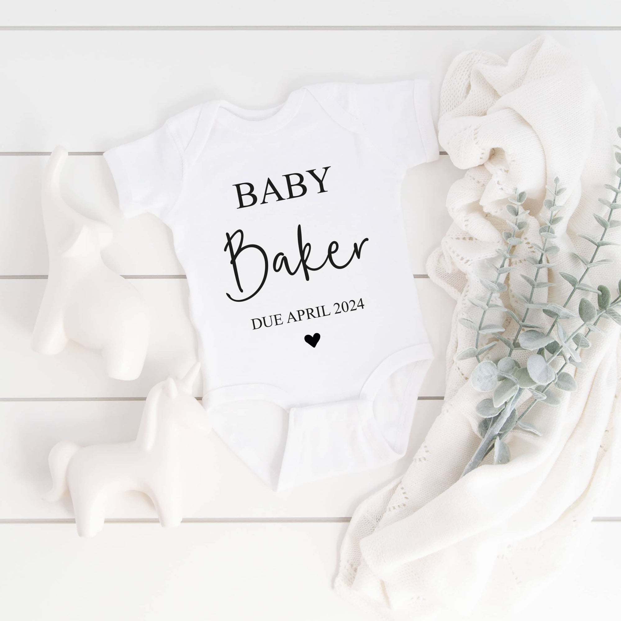 Personalised New Baby Announcement T-Shirt / Babygrow
