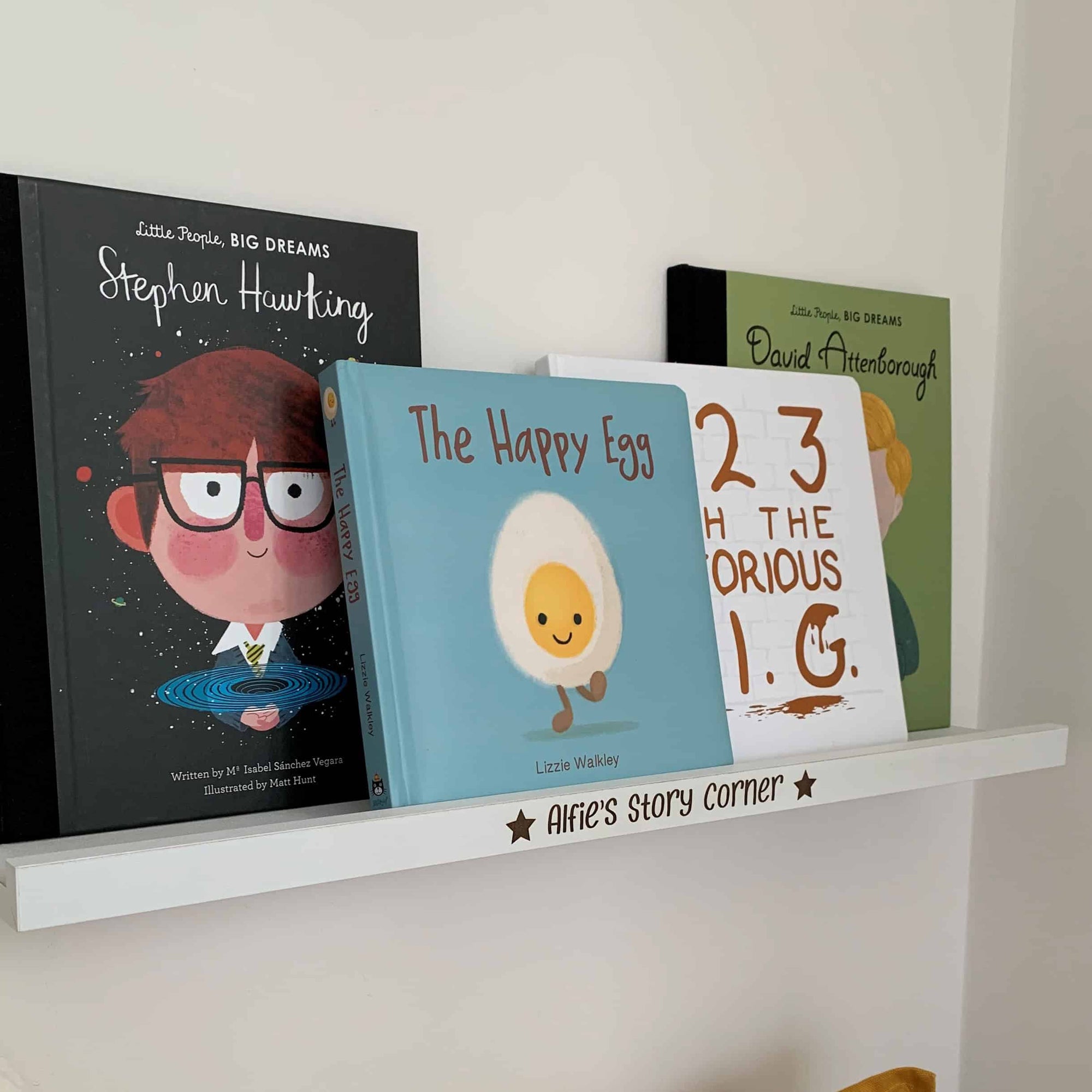 Personalised Wooden Book Shelf