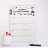 Personalised Fitness Whiteboard Weekly Planner