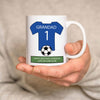 Personalised Football T-Shirt Mug