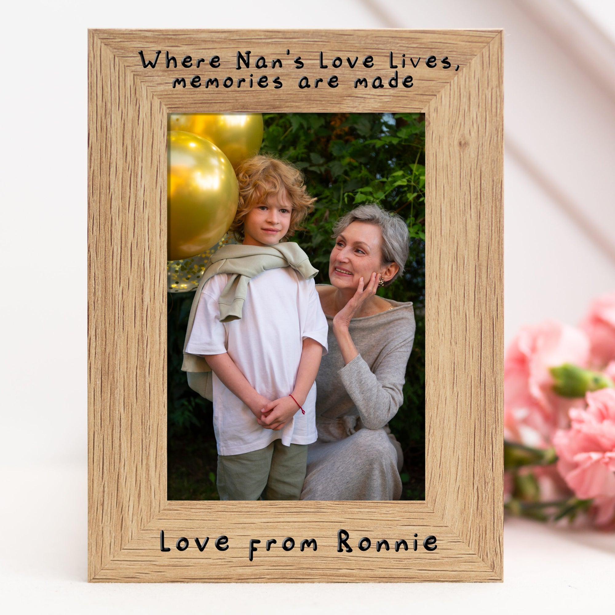 Personalised Memories Are Made Wooden Photo Frame