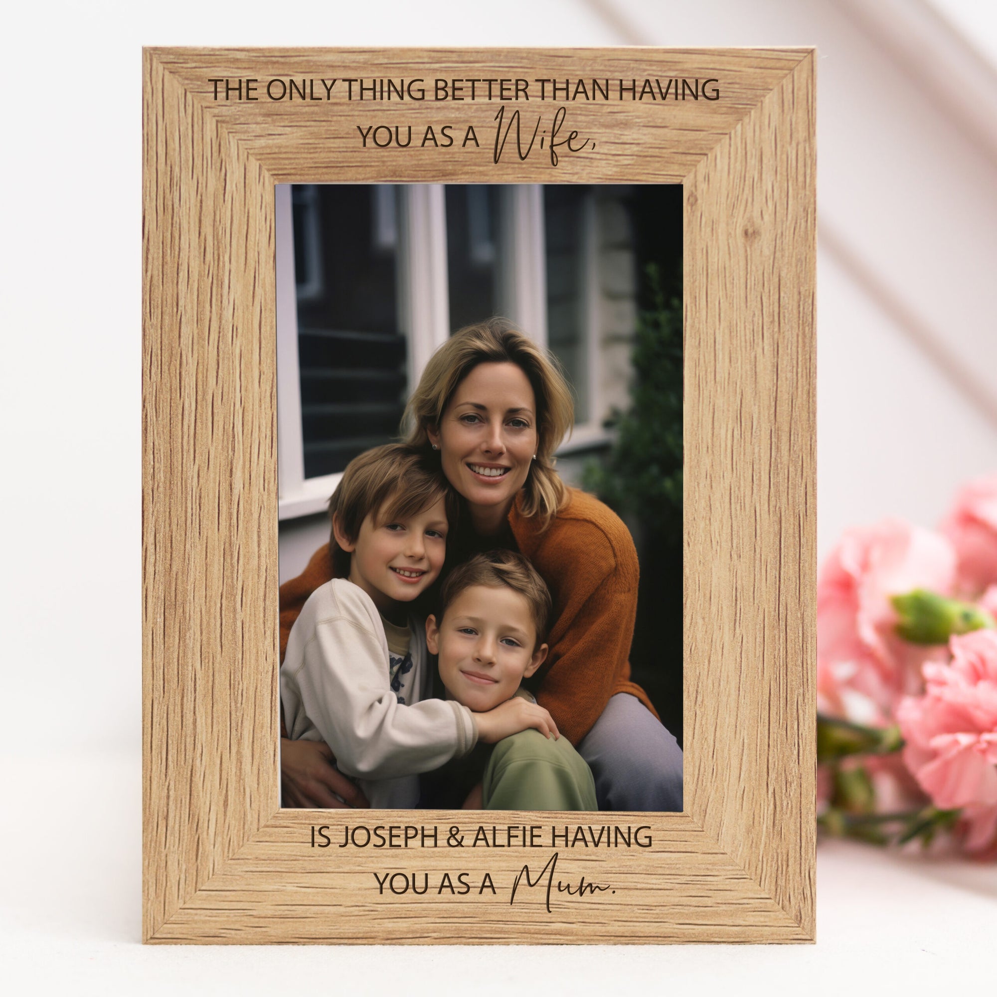 Personalised Engraved Only Thing Better Wooden Photo Frame