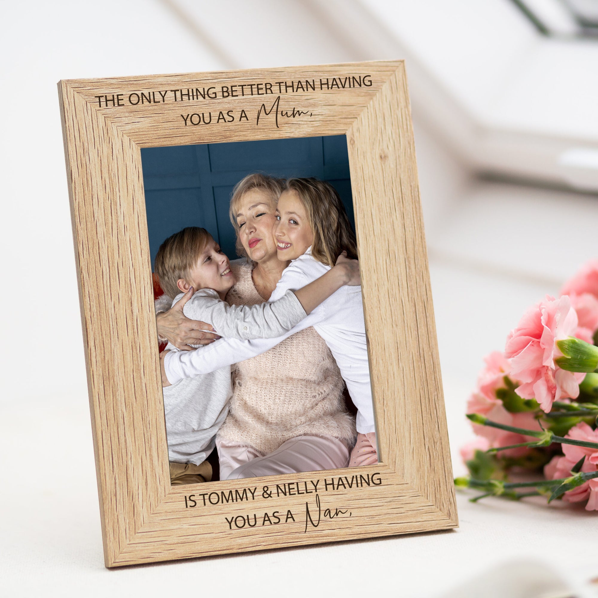 Personalised Engraved Only Thing Better Wooden Photo Frame