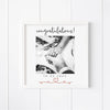 Personalised Mr & Mrs Wedding Engagement Glass Printed Frame - Multiple Sizes
