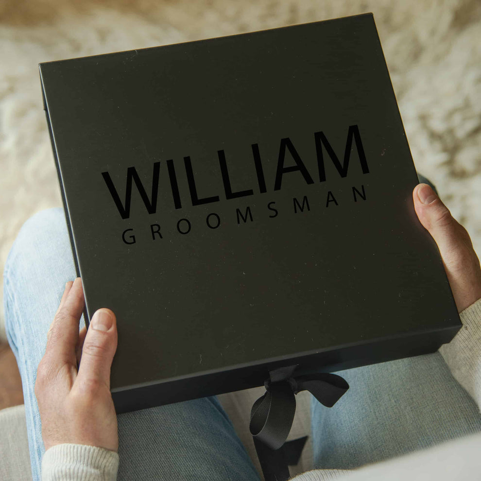 Personalised Groomsmen Box - Choose Your Colour and Size