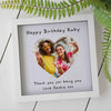 Personalised Photo Heart Glass Printed Frame