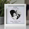 Personalised Love Heart Photo Glass Printed Frame