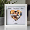 Personalised Photo Heart Glass Printed Frame