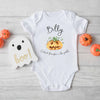 Personalised Baby Halloween Babygrow/Sleepsuit - Cute Pumpkin